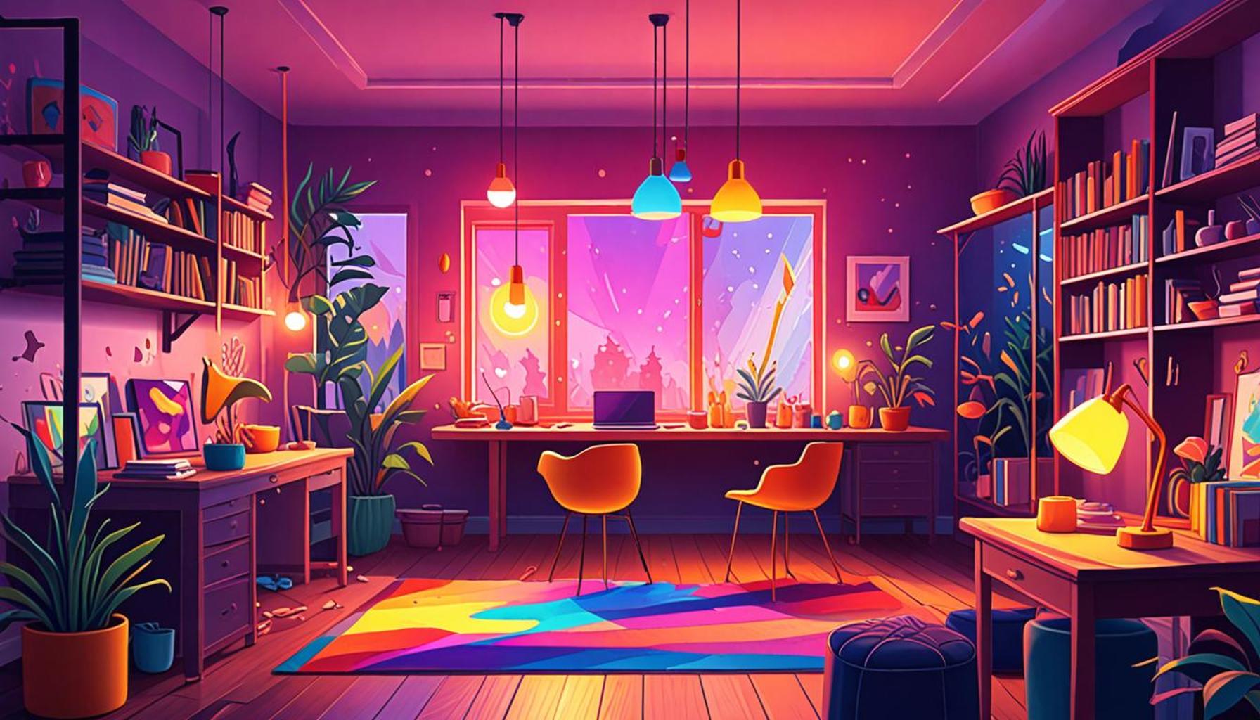 The Influence of Lighting and Colors in Intentional Spaces to Improve Well-Being